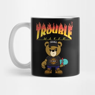 skater teddy bear Mug